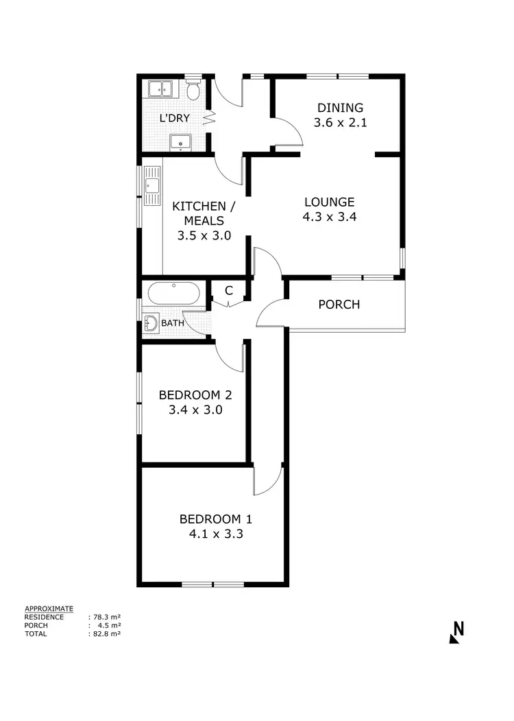 Floorplan of Homely house listing, 22 Sutherland Street, Broadford VIC 3658