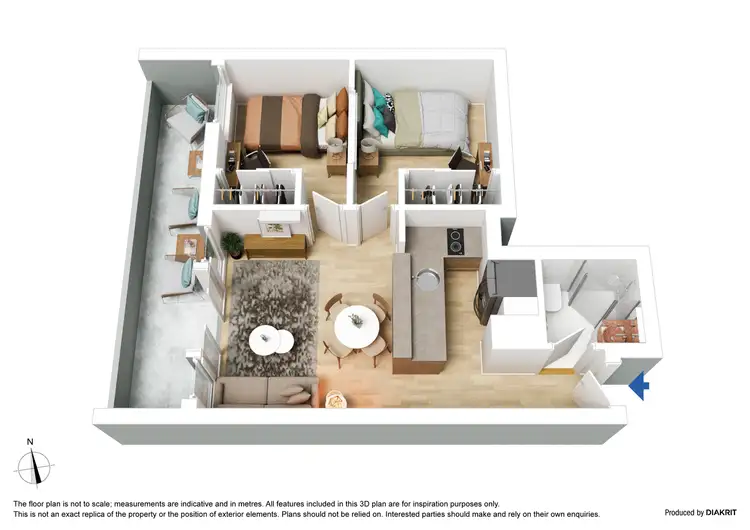 Floorplan of Homely apartment listing, 165/488 Swanston Street, Carlton VIC 3053