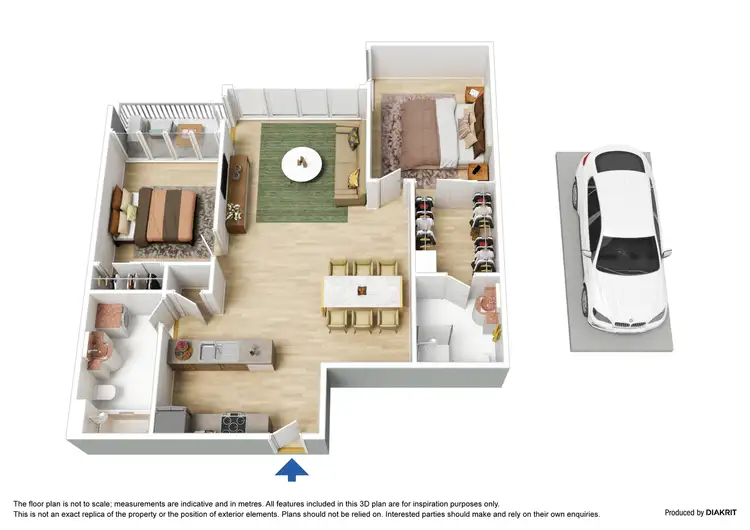 Floorplan of Homely apartment listing, 155/22 Kavanagh Street, Southbank VIC 3006