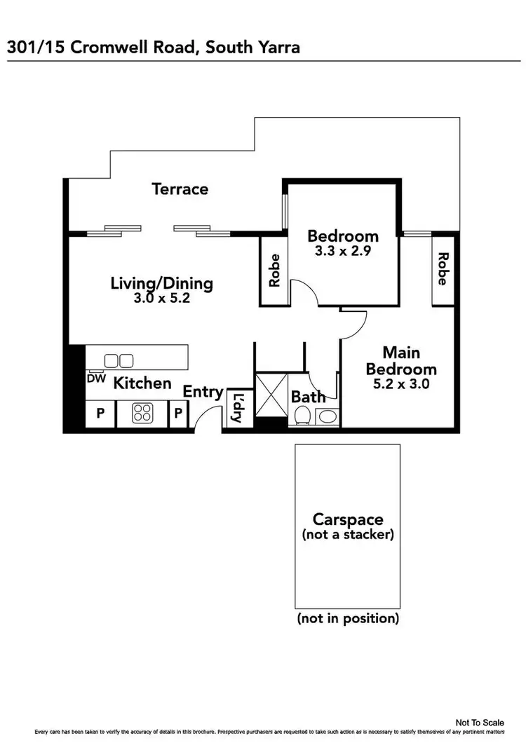 Floorplan of Homely apartment listing, 301/15 Cromwell Road, South Yarra VIC 3141