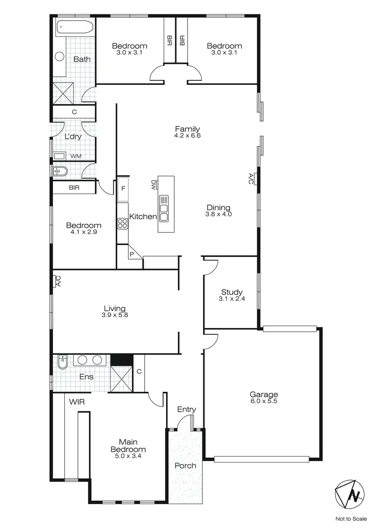 Floorplan of Homely house listing, 4 Brookside Drive, Mount Clear VIC 3350