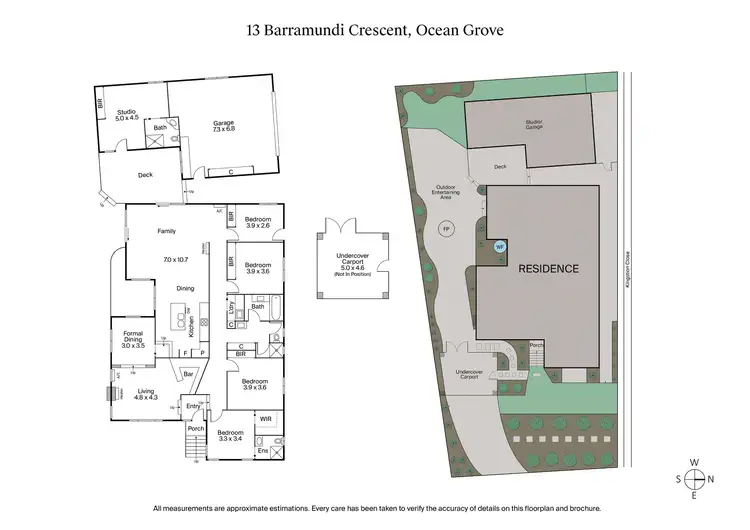 Floorplan of Homely house listing, 13 Barramundi Crescent, Ocean Grove VIC 3226
