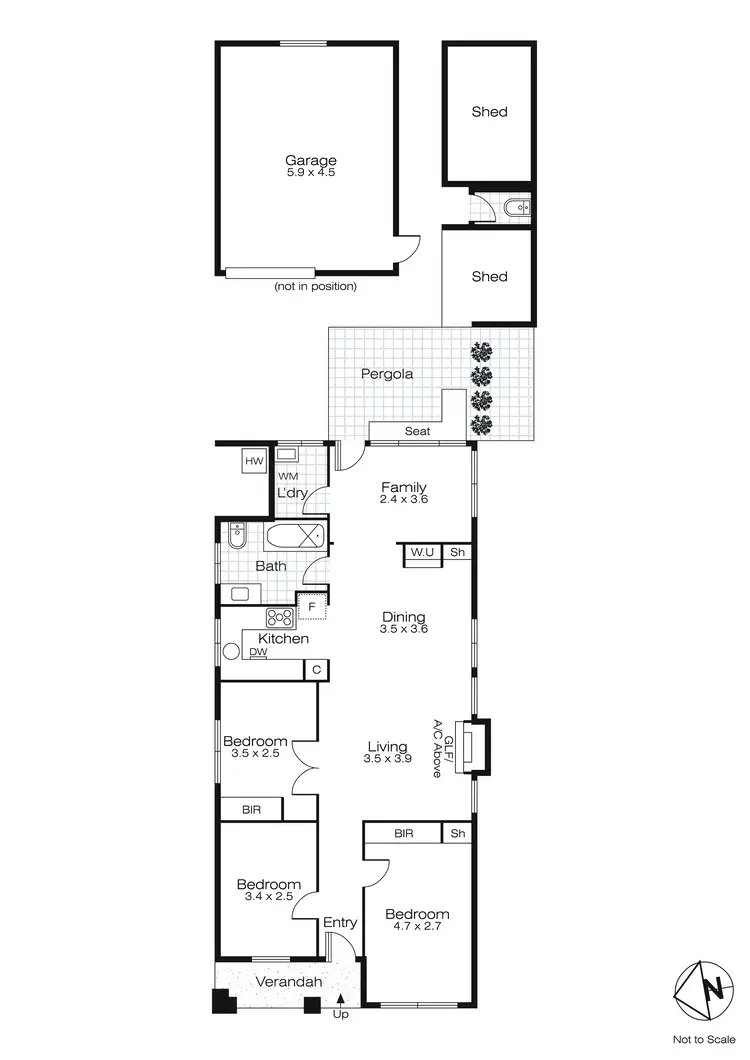 Floorplan of Homely house listing, 607 Windermere Street, Redan VIC 3350