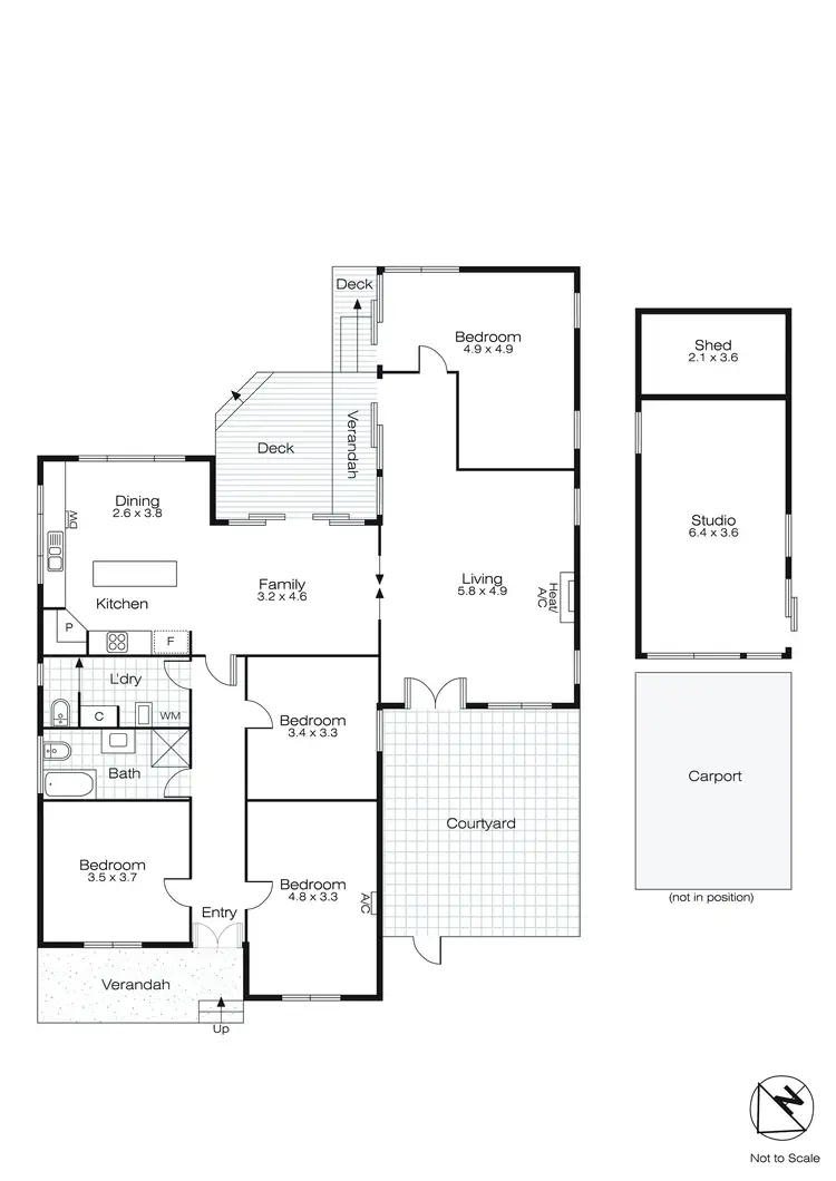 Floorplan of Homely house listing, 723 Laurie Street, Mount Pleasant VIC 3350