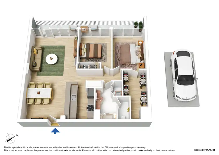 Floorplan of Homely apartment listing, 518/83 Queensbridge Street, Southbank VIC 3006