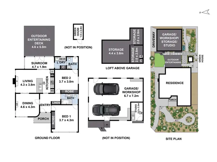 Floorplan of Homely house listing, 13 Harcourt Street, Newtown VIC 3220