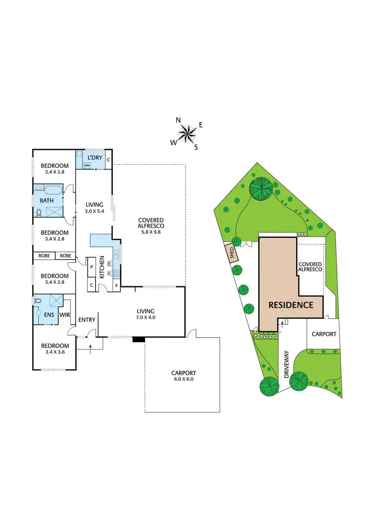 Floorplan of Homely house listing, 4 Kundy Close, Greensborough VIC 3088