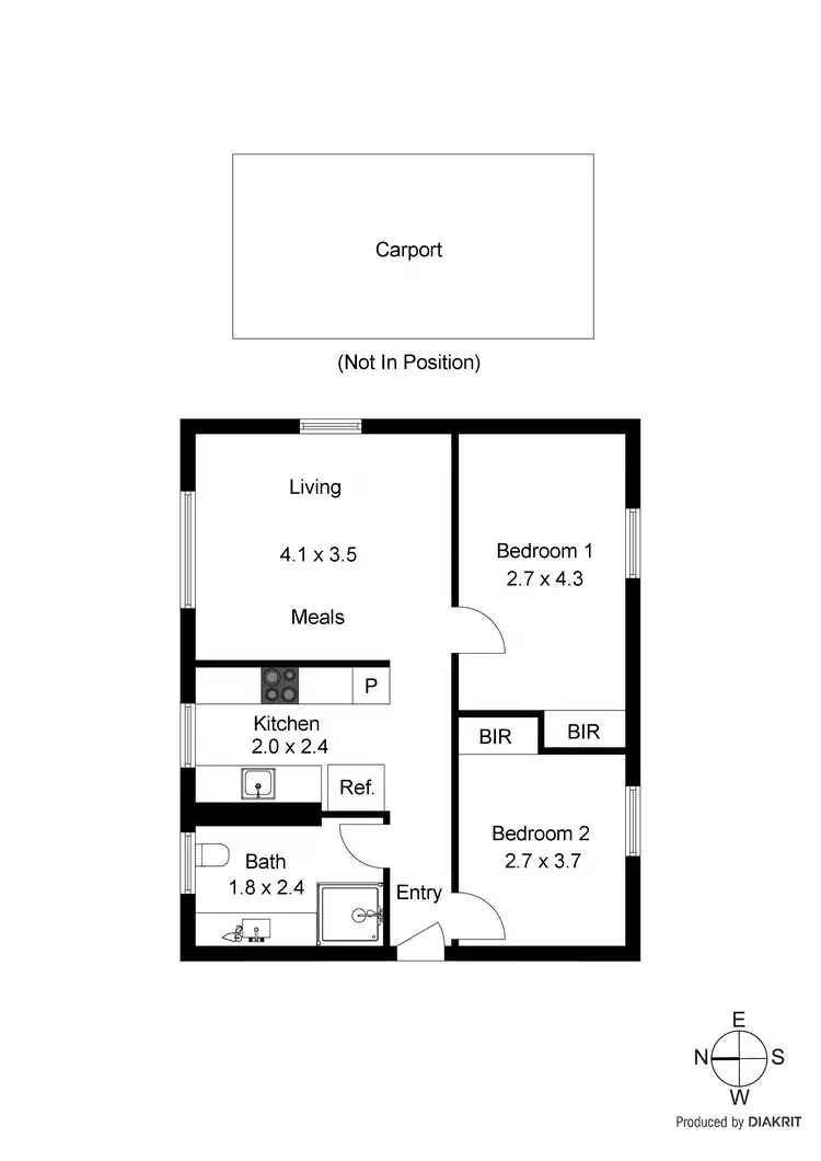 Floorplan of Homely apartment listing, 21/806-808 Warrigal Road, Malvern East VIC 3145
