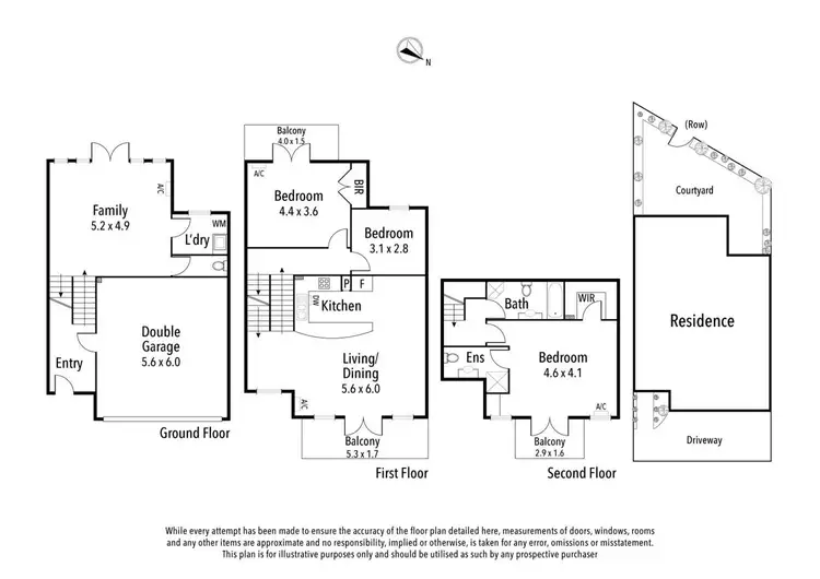 Floorplan of Homely townhouse listing, 6/113-115 Banksia Street, Eaglemont VIC 3084
