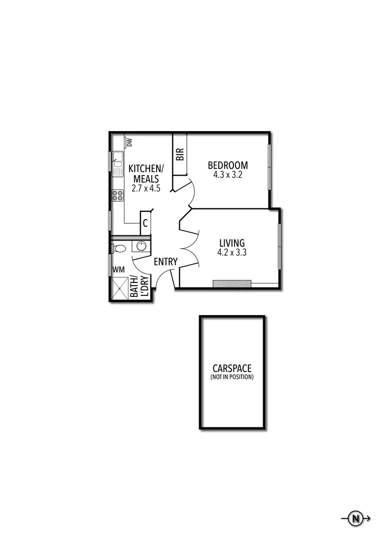 Floorplan of Homely apartment listing, 11/311 Royal Parade, Parkville VIC 3052