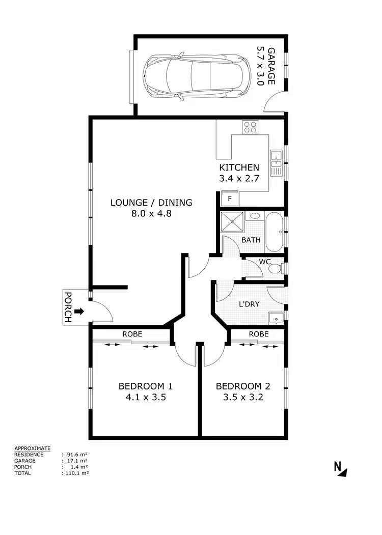 Floorplan of Homely house listing, 2/36 Albert Street, Kilmore VIC 3764