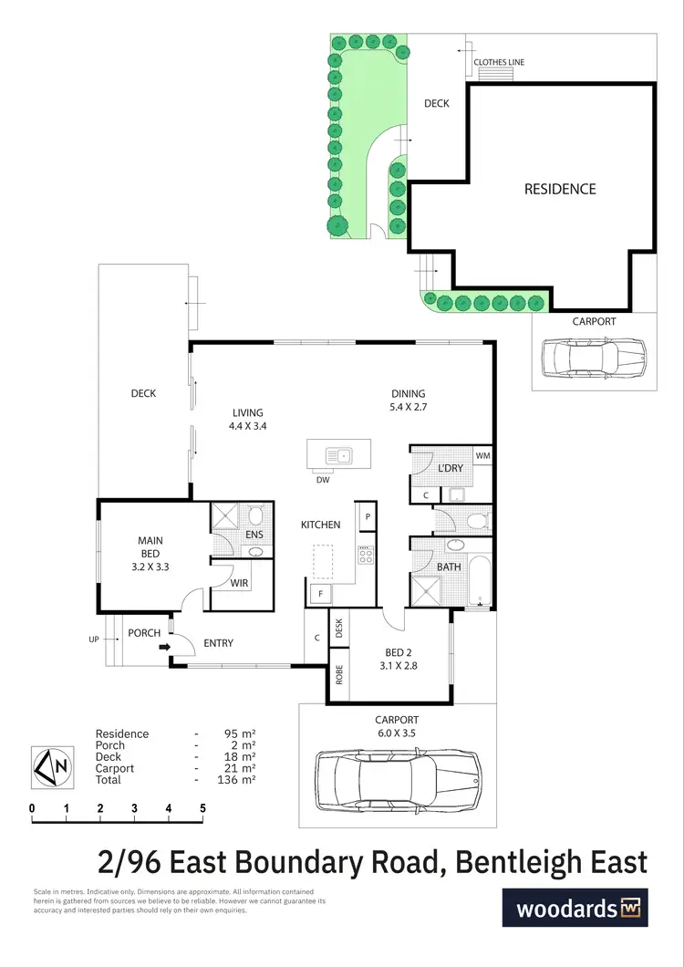 Floorplan of Homely unit listing, 2/96 East Boundary Road, Bentleigh East VIC 3165