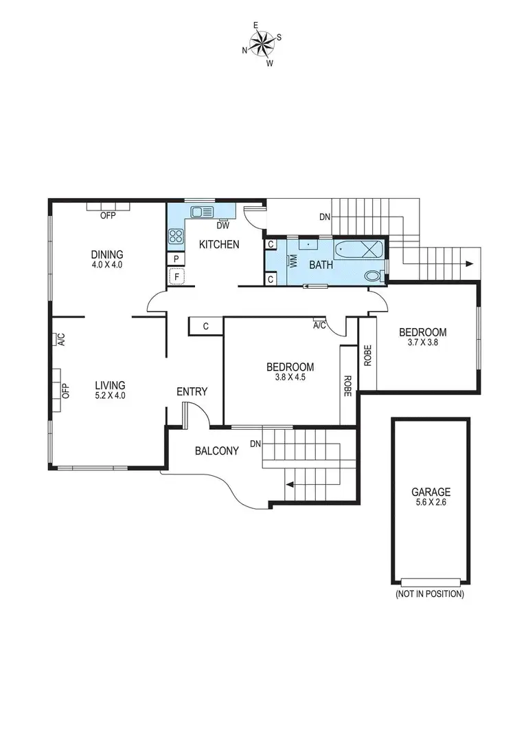 Floorplan of Homely apartment listing, 5/270 St Kilda Street, Brighton VIC 3186