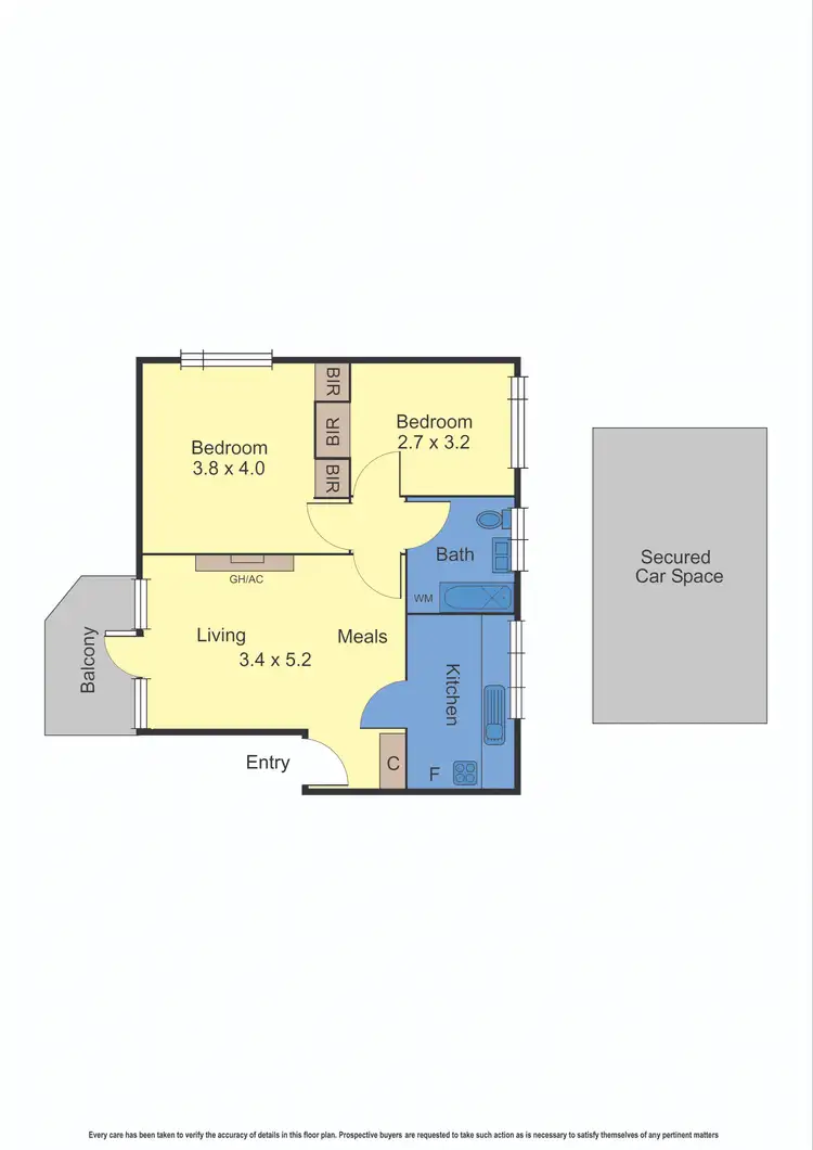 Floorplan of Homely apartment listing, 17/350 Dandenong Road, St Kilda East VIC 3183