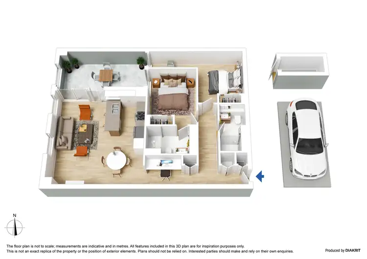 Floorplan of Homely apartment listing, 105/392 Spencer Street, West Melbourne VIC 3003