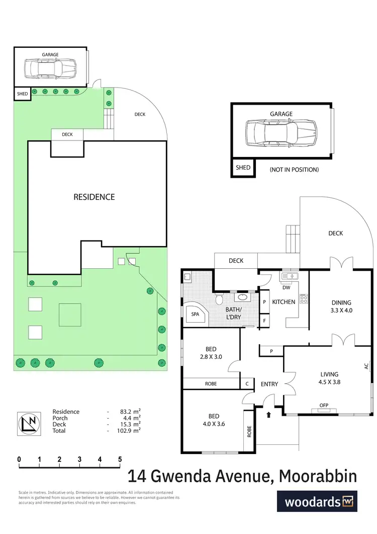 Floorplan of Homely house listing, 14 Gwenda Avenue, Moorabbin VIC 3189