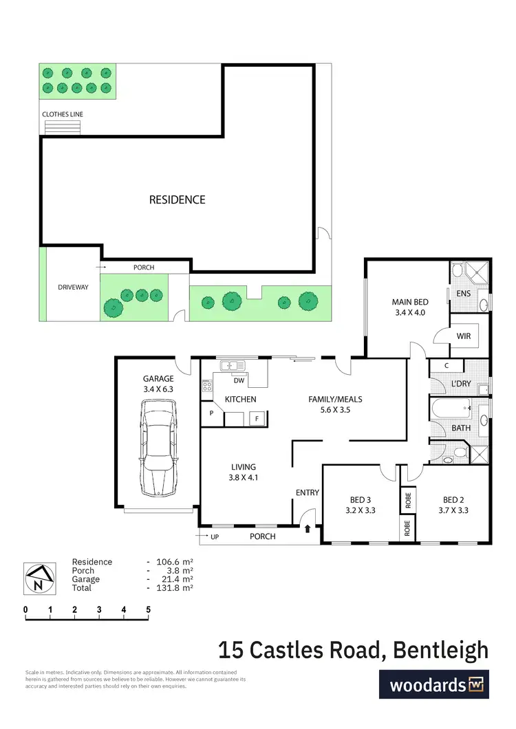 Floorplan of Homely house listing, 15 Castles Road, Bentleigh VIC 3204