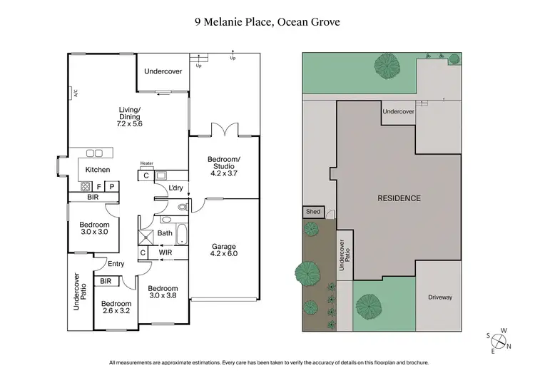 Floorplan of Homely house listing, 9 Melanie Place, Ocean Grove VIC 3226