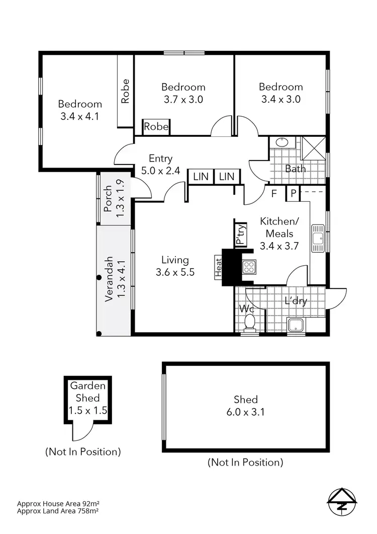 Floorplan of Homely house listing, 21 Yarrowee Street, Sebastopol VIC 3356