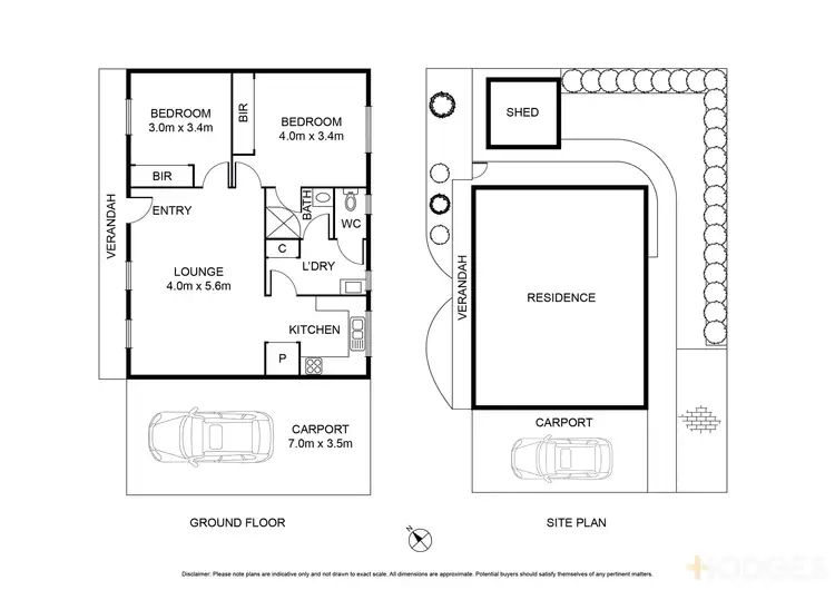 Floorplan of Homely unit listing, 1/206 Shell Road, Ocean Grove VIC 3226