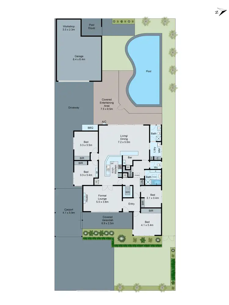 Floorplan of Homely house listing, 1 Eileen Street, Mount Waverley VIC 3149