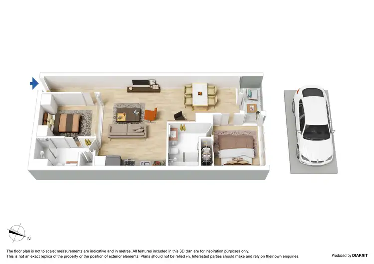 Floorplan of Homely apartment listing, 2404/601 Little Lonsdale Street, Melbourne VIC 3000