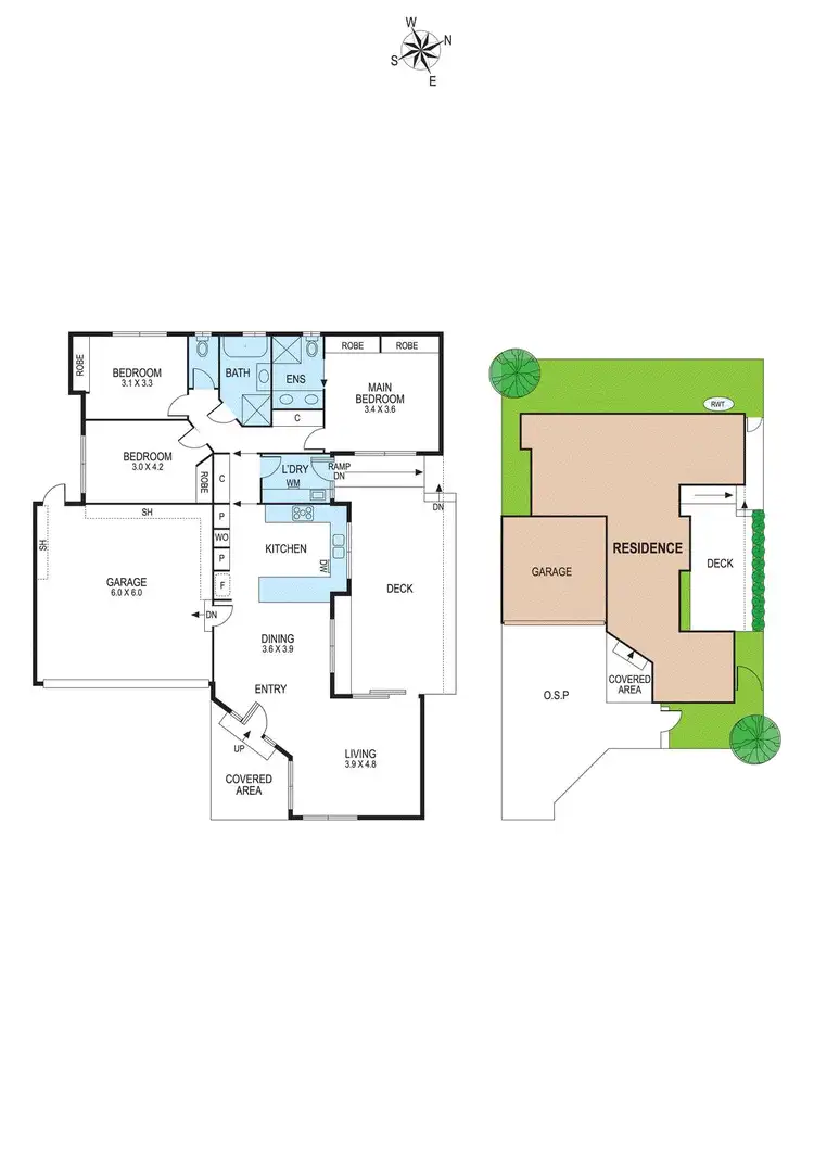 Floorplan of Homely townhouse listing, 2/119 Tambet Street, Bentleigh East VIC 3165