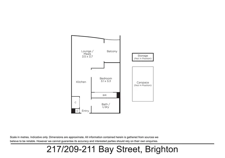Floorplan of Homely apartment listing, 217/209-211 Bay Street, Brighton VIC 3186