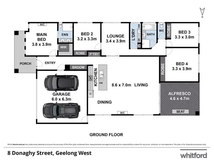 Floorplan of Homely house listing, 8 Donaghy Street, Geelong West VIC 3218