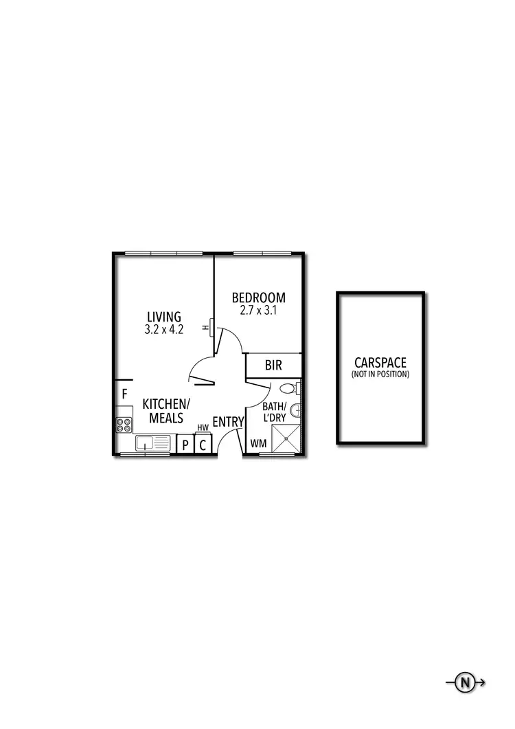 Floorplan of Homely apartment listing, 11/7-9 Waltham Street, Flemington VIC 3031