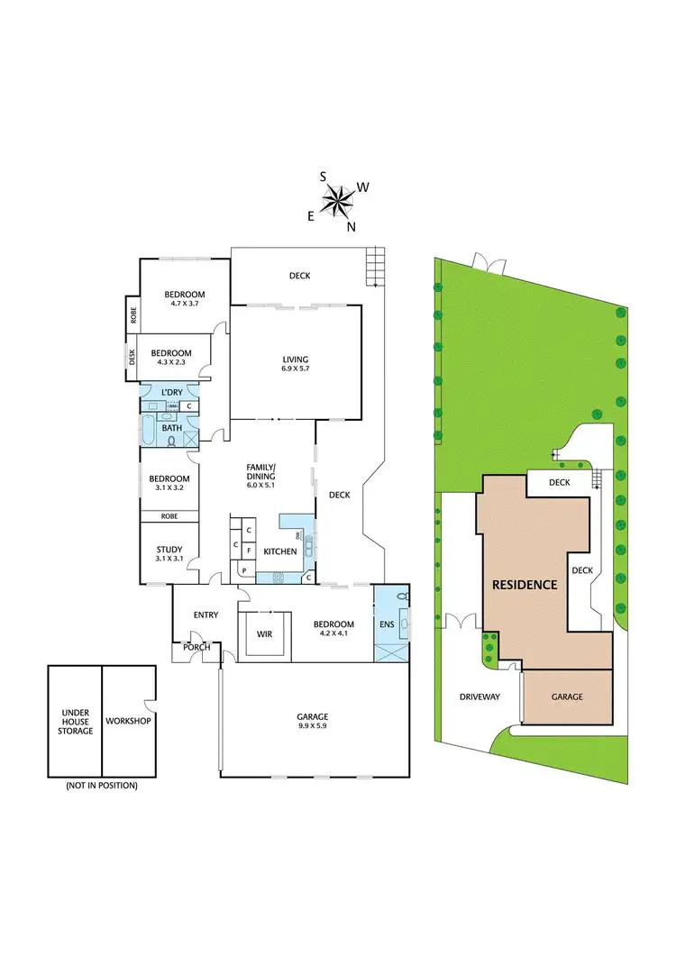 Floorplan of Homely house listing, 44 Hardy Terrace, Ivanhoe East VIC 3079
