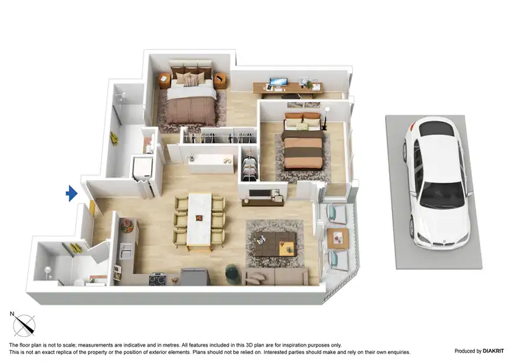 Floorplan of Homely apartment listing, 1111/1 Balston Street, Southbank VIC 3006