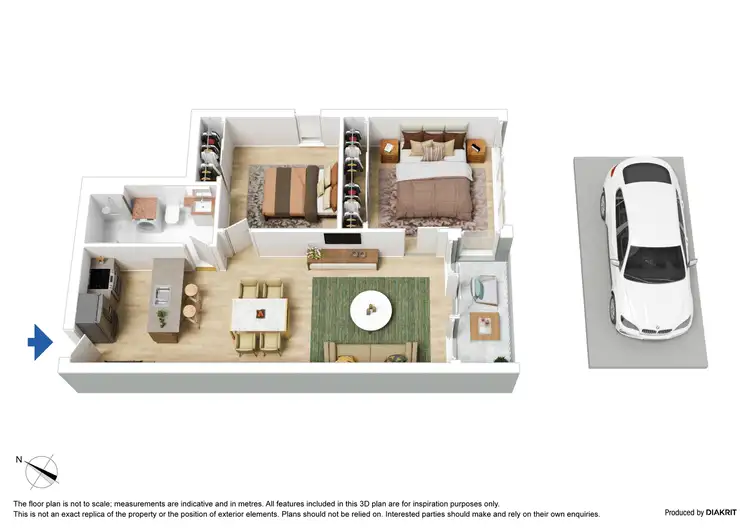Floorplan of Homely apartment listing, 2108/151 City Road, Southbank VIC 3006