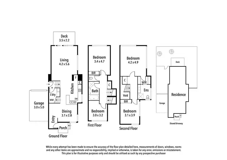 Floorplan of Homely townhouse listing, 3/109 Rosanna Road, Heidelberg VIC 3084