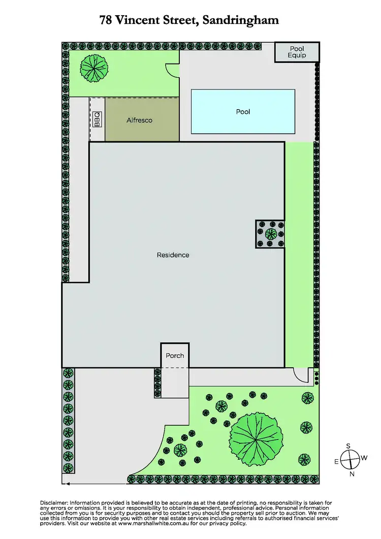 Floorplan of Homely house listing, 78 Vincent Street, Sandringham VIC 3191