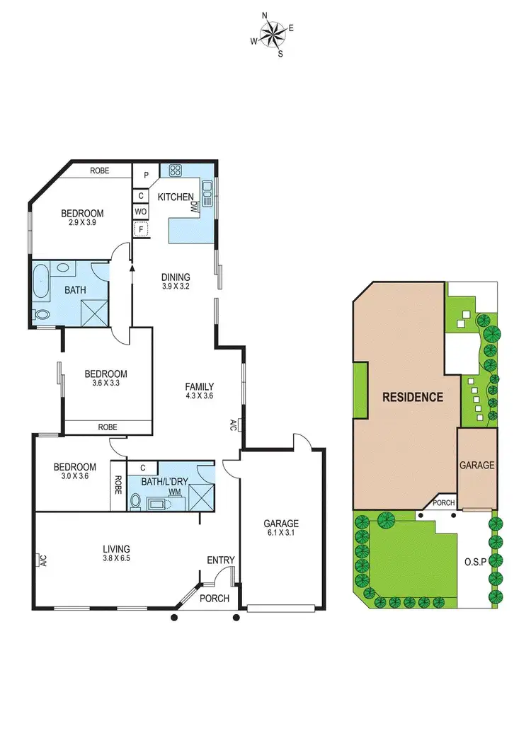 Floorplan of Homely townhouse listing, 1/69 Purtell Street, Bentleigh East VIC 3165