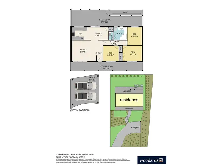 Floorplan of Homely house listing, 33 Middleton Drive, Woori Yallock VIC 3139