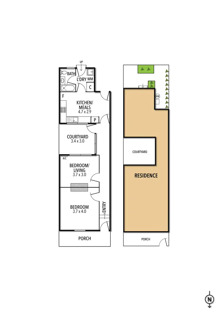 Floorplan of Homely house listing, 41 Kay Street, Carlton VIC 3053