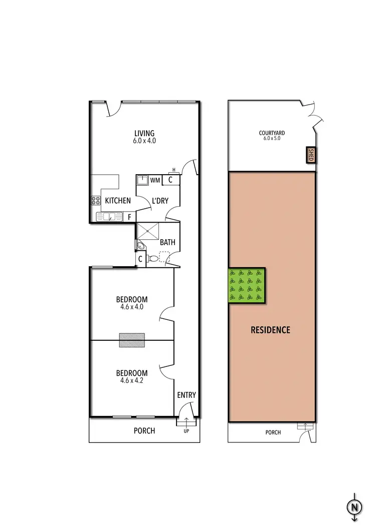 Floorplan of Homely house listing, 23 Pitt Street, Carlton VIC 3053