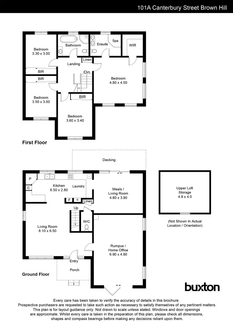 Floorplan of Homely house listing, 101A Canterbury Street, Brown Hill VIC 3350