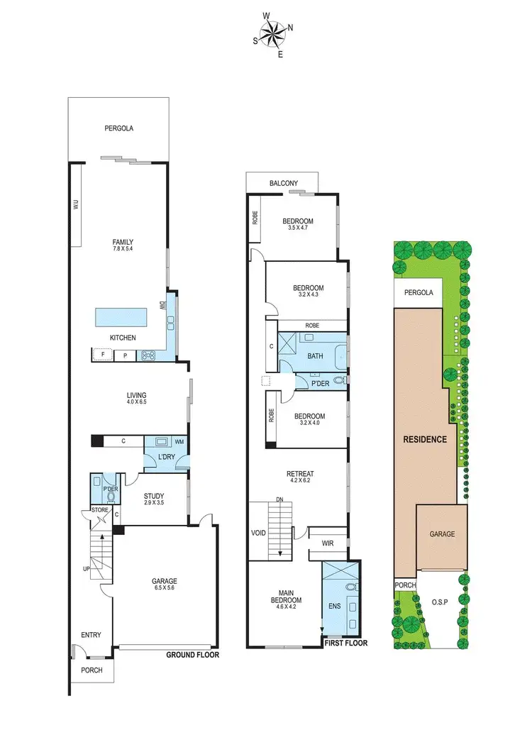 Floorplan of Homely townhouse listing, 33B Wright Street, Bentleigh VIC 3204