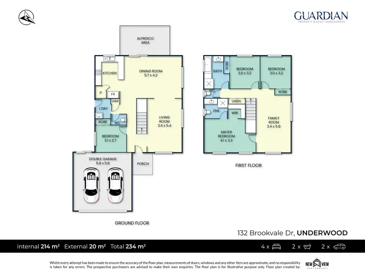 Floorplan of Homely house listing, 132 Brookvale Drive, Underwood QLD 4119