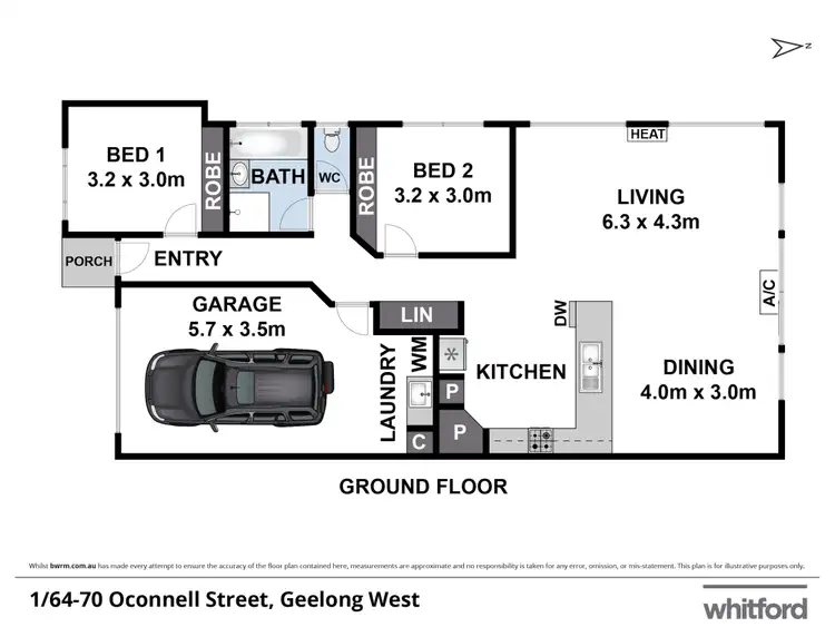 Floorplan of Homely house listing, 1/64-70 O'Connell Street, Geelong West VIC 3218