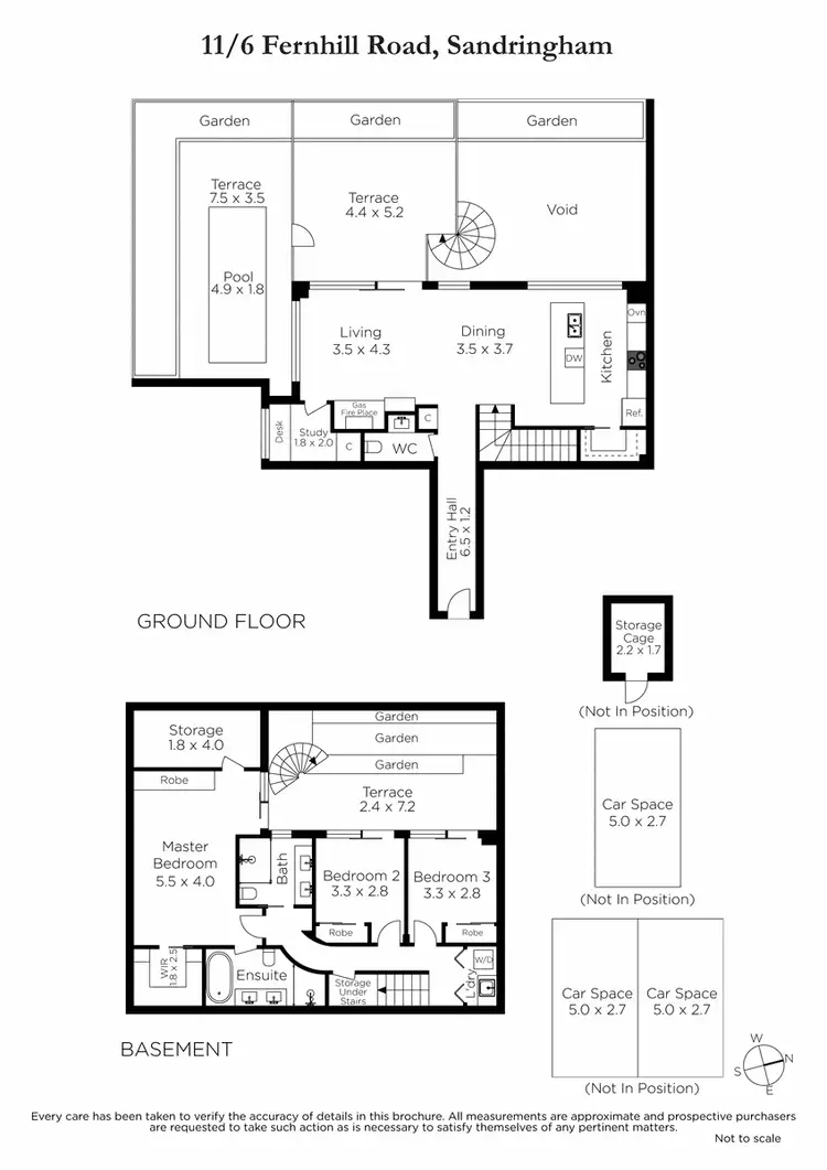 Floorplan of Homely apartment listing, 11/6 Fernhill Road, Sandringham VIC 3191