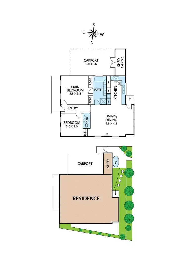 Floorplan of Homely unit listing, 3/960 Heidelberg Kinglake Road, Hurstbridge VIC 3099