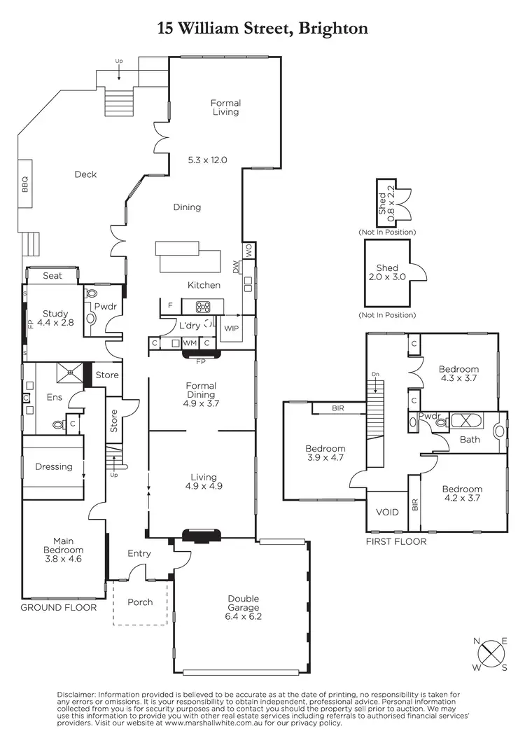 Floorplan of Homely house listing, 15 William Street, Brighton VIC 3186