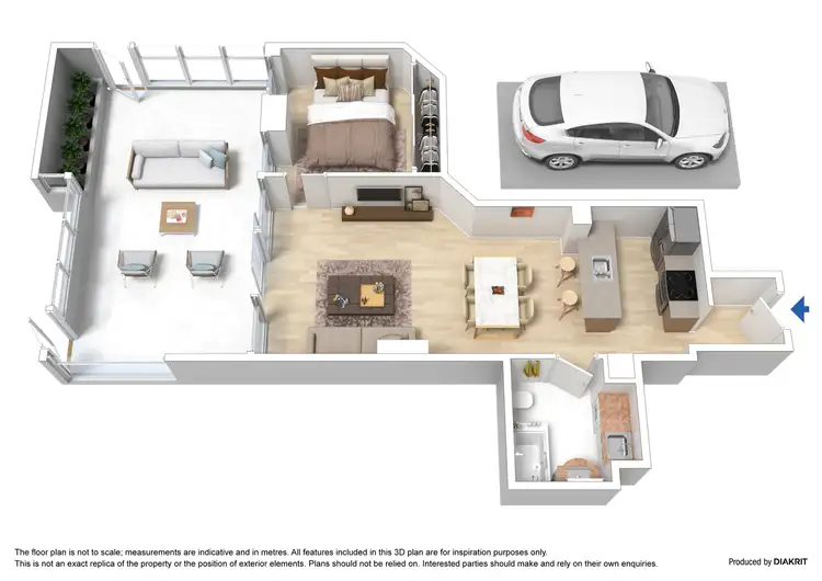 Floorplan of Homely apartment listing, 46/100 Kavanagh Street, Southbank VIC 3006