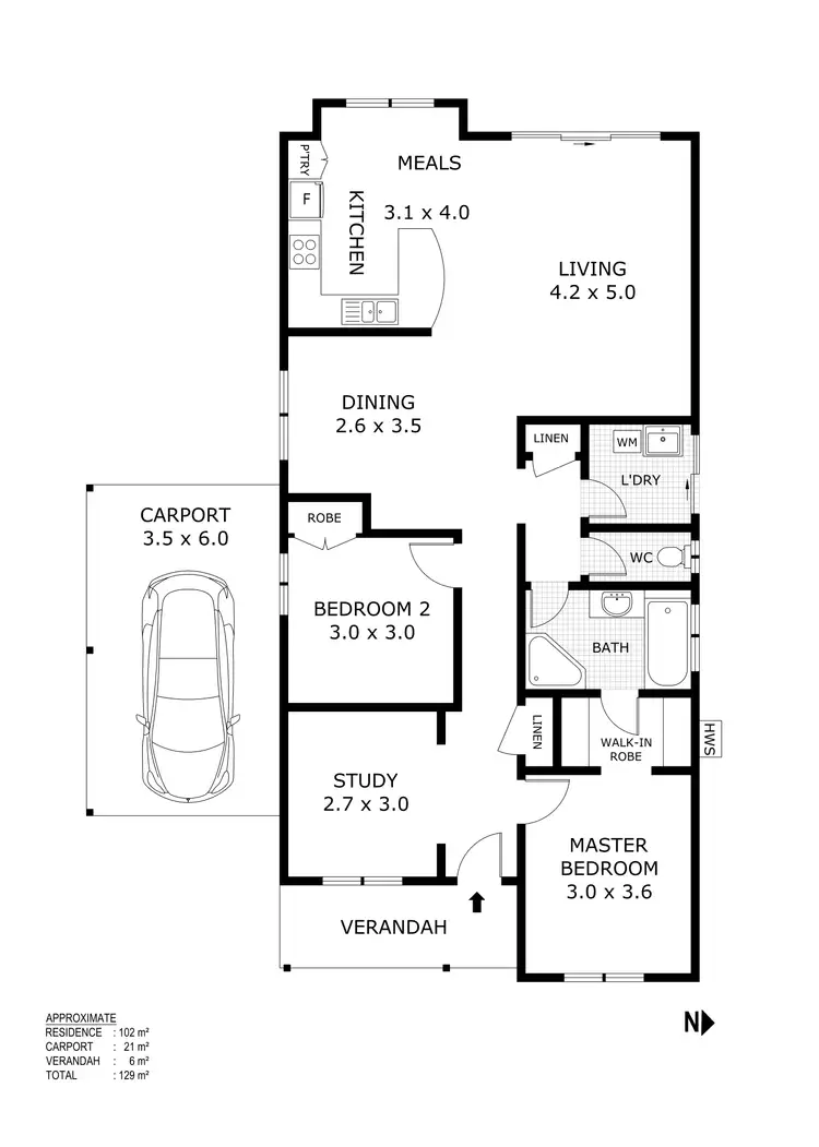 Floorplan of Homely house listing, 4/4 Thompson Place, Kilmore VIC 3764
