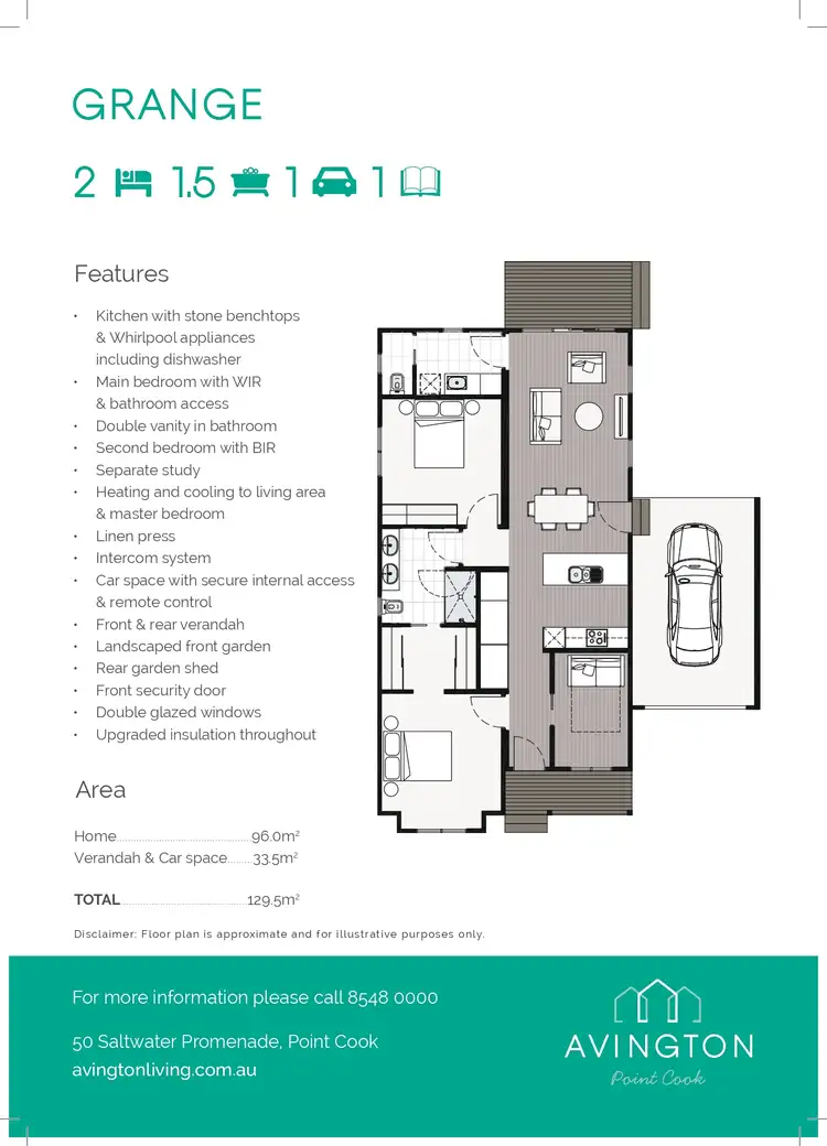 Floorplan of Homely retirement listing, 724/50 Saltwater Promenade, Point Cook VIC 3030