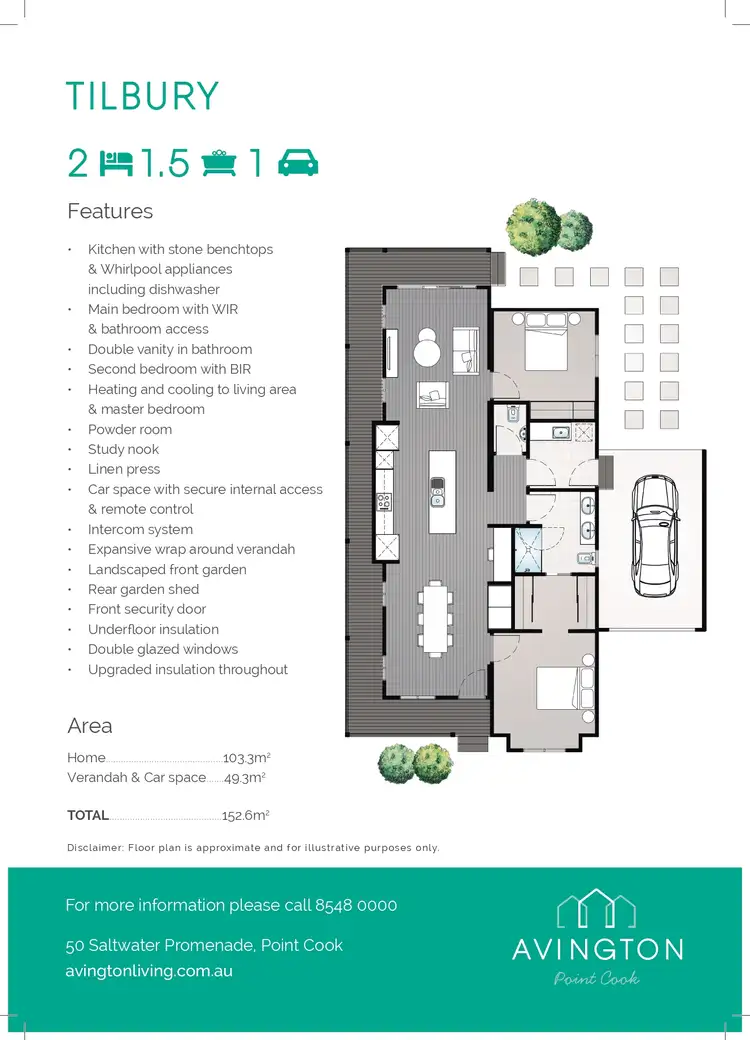Floorplan of Homely retirement listing, 725/50 Saltwater Promenade, Point Cook VIC 3030